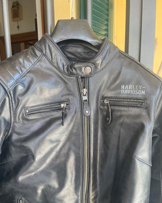 Giubbino pelle donna moto harley