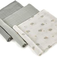 Jané Pack da 3 Mussole Multiuso in Bamboo 80x80