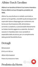 Tavolino design - Albino di Horm