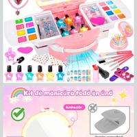 Herenear Kit Unghie Bambina 6-12 Anni, Trucchi Bam