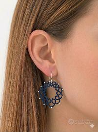 💙 Orecchini pendenti handmade uncinetto 💙