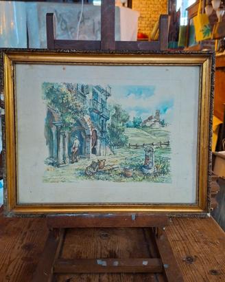 Pregiato quadro vintage (43,5x35 cm)