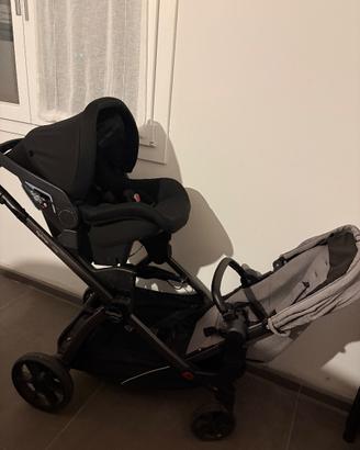 passeggino più ovetto fratellare peg - perego