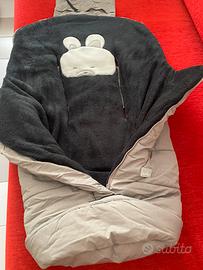 Sacco termico neonati/ bambini invernale grigio