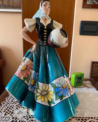 Statuina ceramica tipo lenci