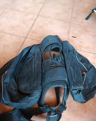 pettorina cane con tasse porta oggetti 