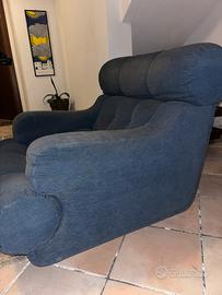 Poltrona imbottita vintage – singola