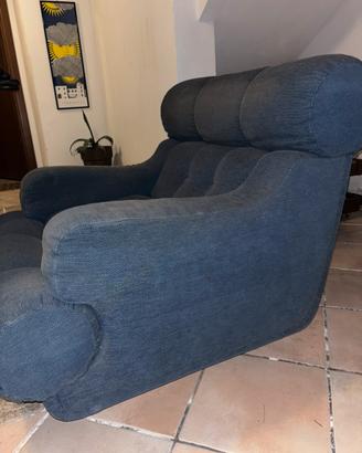 Poltrona imbottita vintage – singola