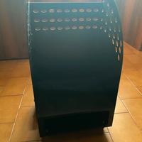 Portalegna in metallo con ruote