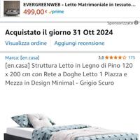 Letto una pizza e mezza 120×200