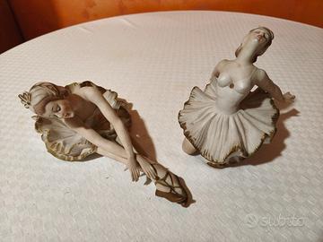 Statuette ballerine in porcellana