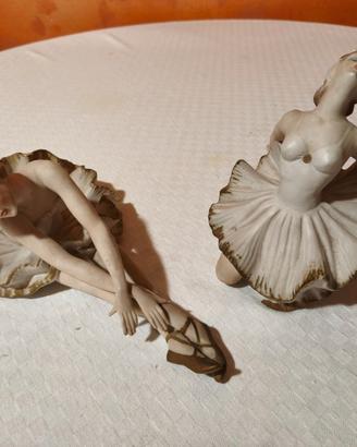 Statuette ballerine in porcellana