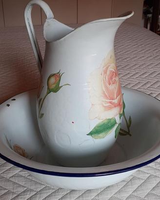 Set catino e brocca vintage