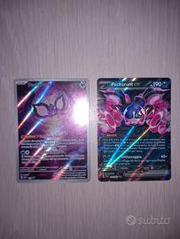 Lotto Carte Pokemon Pecharunt 129 promo e 039/064