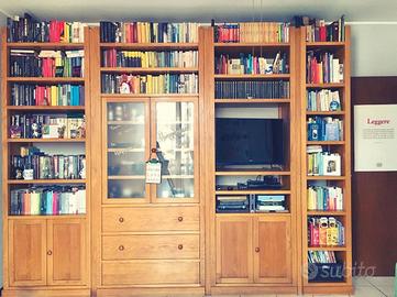 Libreria in legno rovere