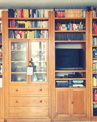 Libreria in legno rovere