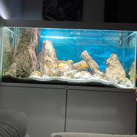 acquario bianco ciano emotion 120 led completo