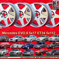 4 pz cerchi Mercedes Evo 8.25x17 ET34 5x112