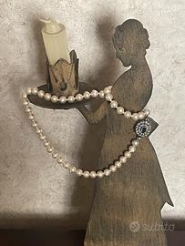 Collana perle Maiorca con gancio vecchio bijou