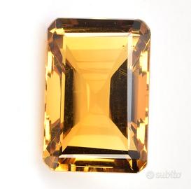 Citrino naturale 29,15 ct certificato GemLab tagli