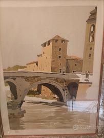 Serigrafia Aldo Riso Isolala Tiberina