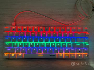 Tastiera meccanica ak33 arcobaleno 82 tasti