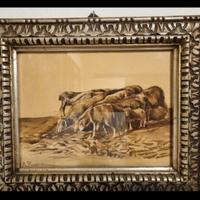 Ruggero Panerai, disegno a matita