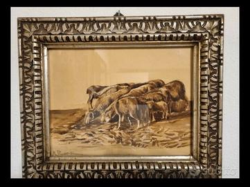 Ruggero Panerai, disegno a matita