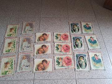 Biglietti cartoline vintage con angeli putti