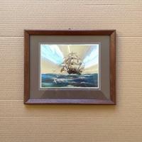 Quadro Veliero su lamina