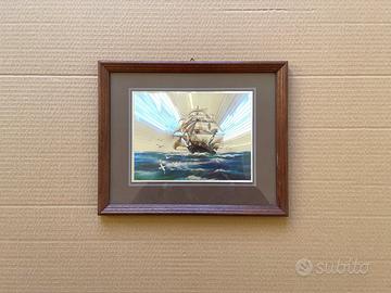 Quadro Veliero su lamina