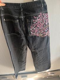 Jeans uomo fiori