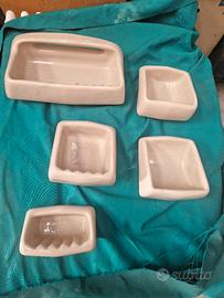accessori bagno ceramica incasso  vintage 