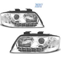 FARI PER AUDI A6 4B 01-04 LUCE DIURNA A LED FONDO 