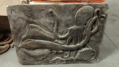 quadro incisione su pietra ambiente marino con fir