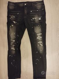 Jeans Neri Strappati Shein