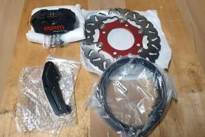 Impianto freno completo maggiorato pitbike scooter