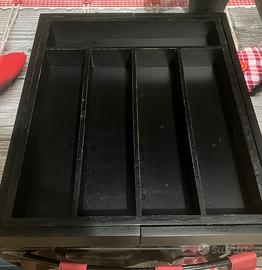 Portaposate da Cassetto in bambù, 7 Scomparti