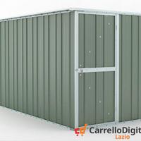 deposito attrezzi box giardino 175x307 verde