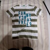 maglia a strisce benetton