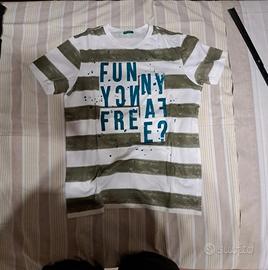 maglia a strisce benetton