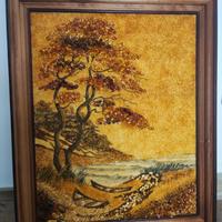 Quadro in ambra baltica
