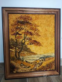 Quadro in ambra baltica
