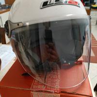 Casco da moto bianco taglia M 