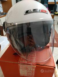 Casco da moto bianco taglia M 