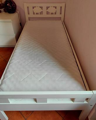 Letto Kritter ikea con materasso  e sponda