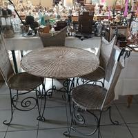 Set da giardino in ferro battuto 