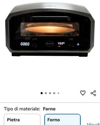 Forno pizza rotante  Rgv Vulcano 1 anno garanzia