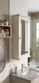 Mobiletto bagno con specchio – Pensile salvaspazio