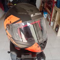 Casco integrale LS2 rapid nero arancio 